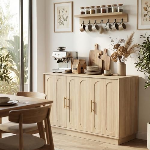 46.6" Modern 3 Door Storage Cabinet, view 4