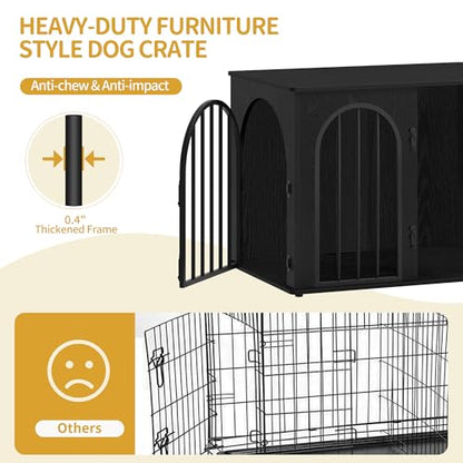 31.5'' Dog Crate Furniture,Dog Kennel Indoor for Small/Medium Dogs, view 7