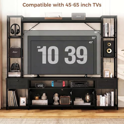 85" W Entertainment Center for TVs 65 inch, TV Stand with Storage, view 4