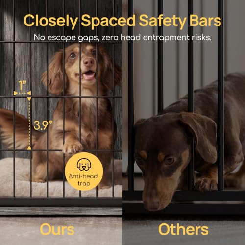 Dog Crate Furniture with Cushion and Charging Station for Indoor, view 5