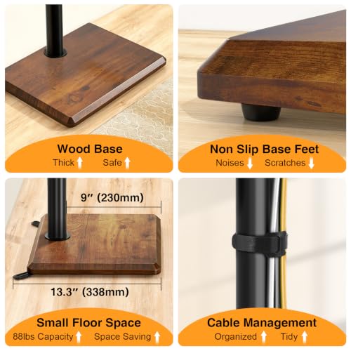Universal Floor TV Stand with Mount for Most 32-65 Inch TV up to 88lbs, view 7