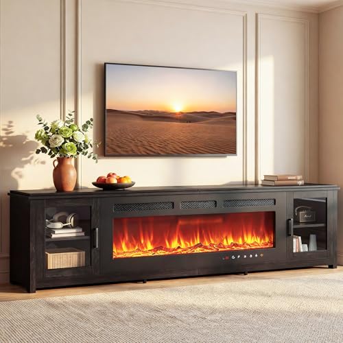 90" Fireplace TV Stand, view 4