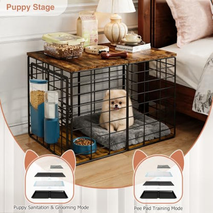 24 Inch Small Dog Crate Furniture, view 5