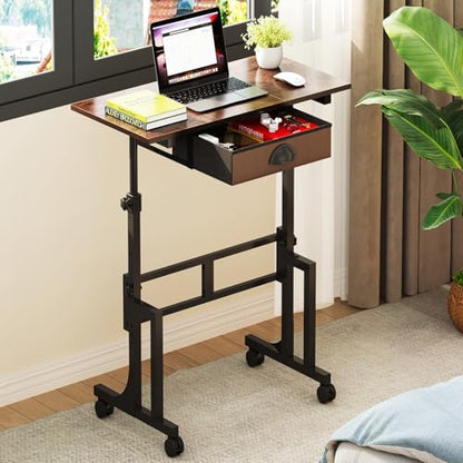 Adjustable Height Standing Desk With Drawer, view 2