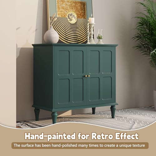 Green Sideboard Buffet Cabinet with Storage, view 6