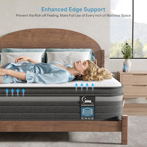 Queen Mattress 10 Inch Hybrid Mattress in a Box, view 6