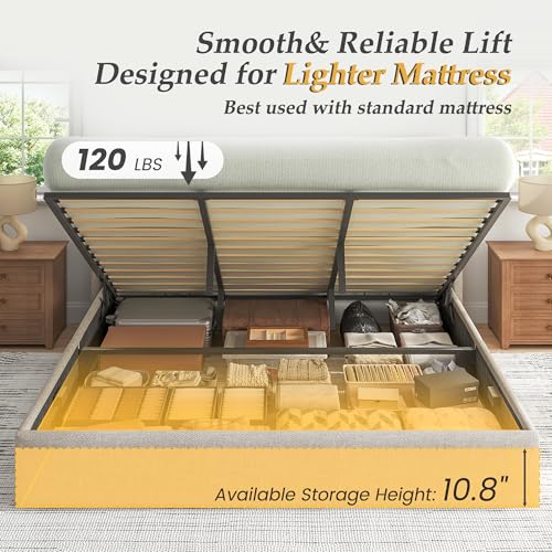 King Size Lift Up Storage Bed Frame, view 6