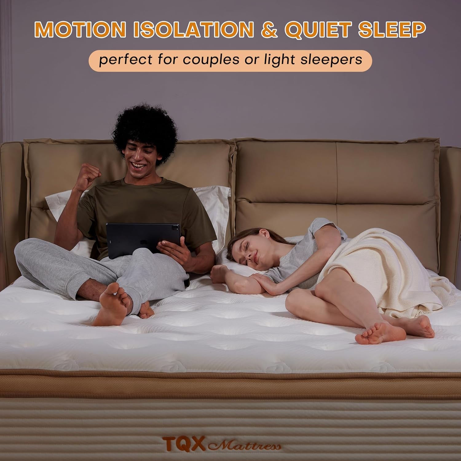 Queen Mattress,12 Inch Hybrid Mattress in a Box: Memory Foam & Pocket Springs for Pressure Relief, Motion Isolation, Medium Firm,Certipur-Us Certified,Fiberglass Free, 365 Night Trial