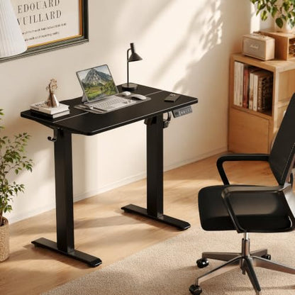 Electric Standing Desk, 32x19 Inch, Black, view 3