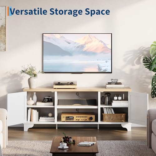 Rattan TV Stand for 65 in TV, view 6
