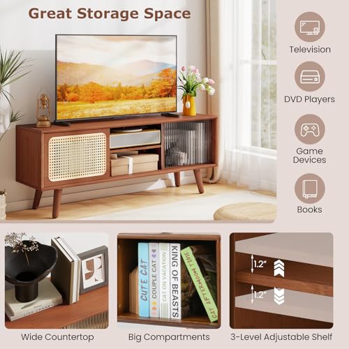 Bamboo TV Stand for TVs up to 55", view 6