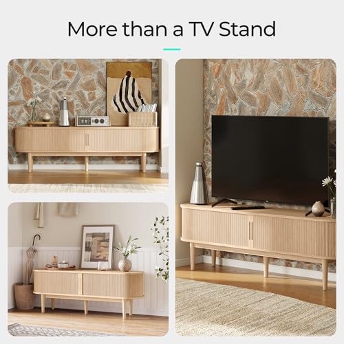 58" Fluted TV Stand for TVs up to 65 Inch, view 6