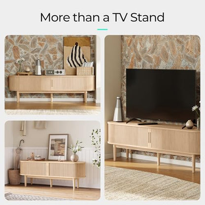 58" Fluted TV Stand for TVs up to 65 Inch, view 6