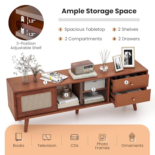 Mid Century Modern TV Stand for TVs up to 65", view 7