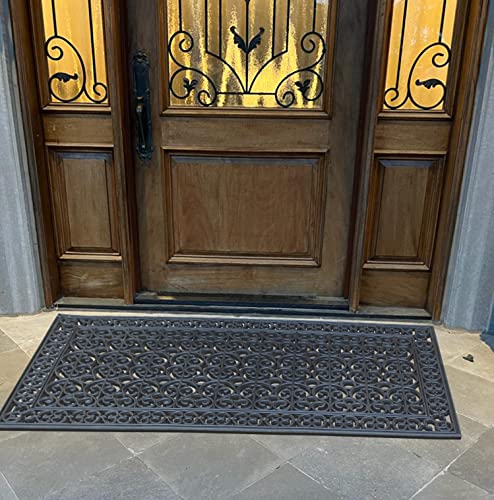 A1HC 3-Piece Rubber Grill Doormat Bundle, 30x60, 24x39, 24x36 Inches