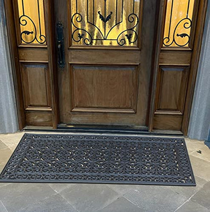 A1HC 3-Piece Rubber Grill Doormat Bundle, 30x60, 24x39, 24x36 Inches
