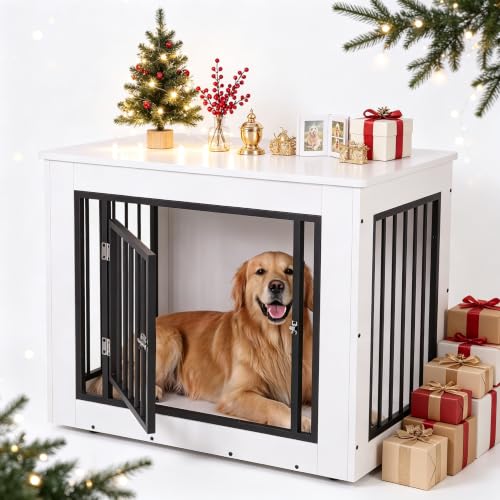 Dog Crate Furniture, 30" Modern Dog Kennel Indoor Side End Table, view 2