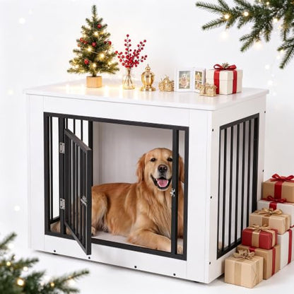 Dog Crate Furniture, 30" Modern Dog Kennel Indoor Side End Table, view 2