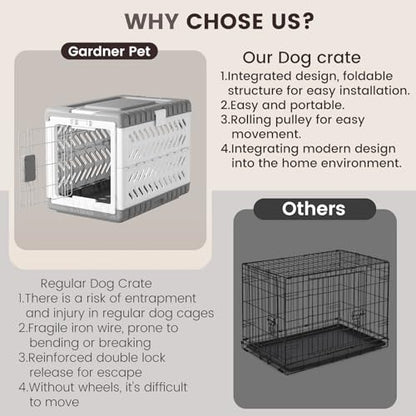 Collapsible Dog Crate for Medium/Small Dogs, view 7