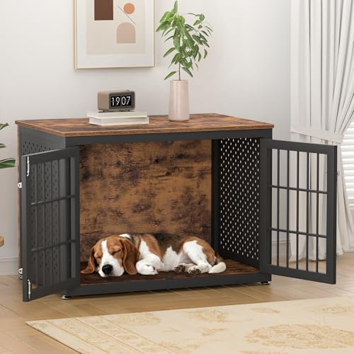 38" Heavy Duty Dog Crate Furniture for Large and Medium Dogs, view 7