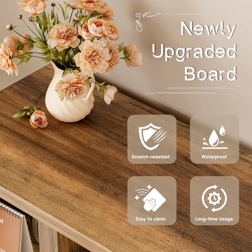 58 Inch Fireplace TV Stand for TVs up to 65+ Inch, Yellow Barnwood, view 7