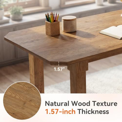 63" Solid Wood Executive Desk, view 6