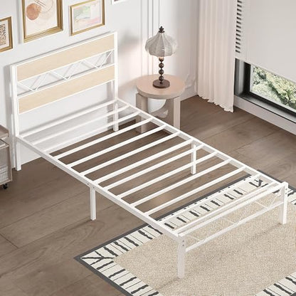 Twin Size Bed Frame with Headboard, view 8