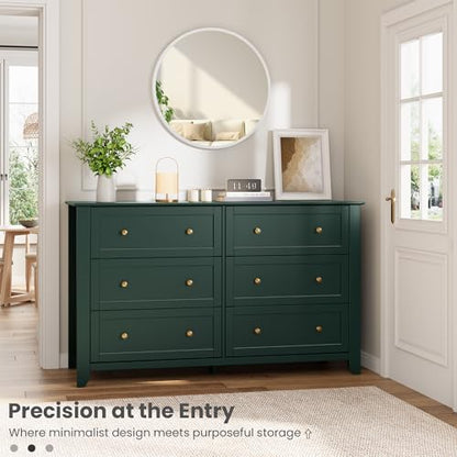 6 Drawer Dresser for Bedroom, view 4