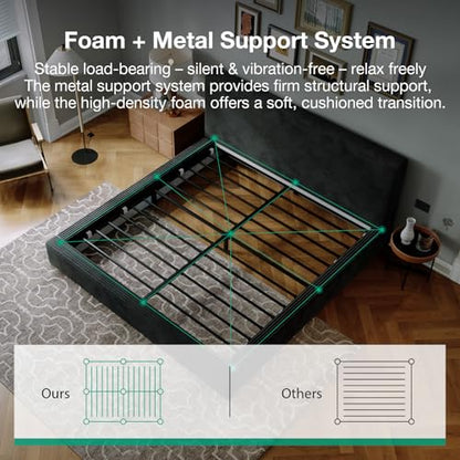 Queen Size Bed Frame, Plush CloudSoft Bed, view 8