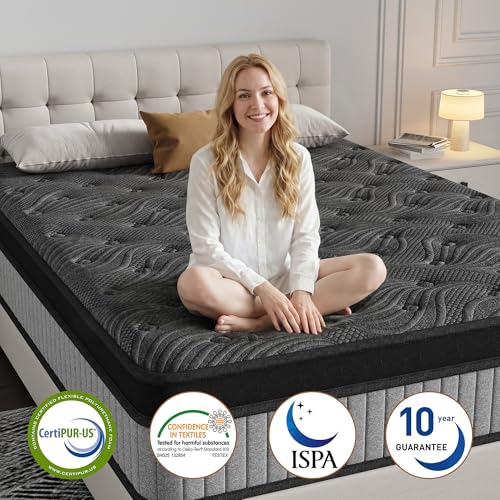 King Size 12 Inch Hybrid Mattress in a Box, view 4