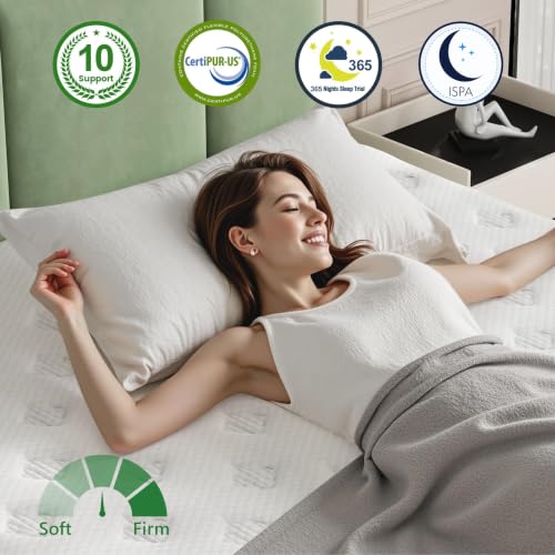 Luxury Full Size Mattress, 10 Inch Hybrid Mattress in a Box, Medium Firm, view 7