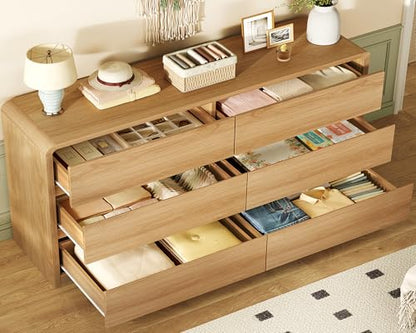 55" Dresser for Bedroom with 6 Drawers, view 4
