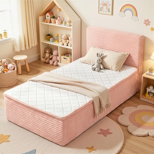 Boneless Bed Frame with Mattress Twin Size, view 2