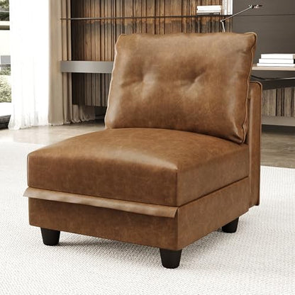 Modular Sectional Sofa Middle Module Storage Seat for Customizable Couch Accent Armless Chair