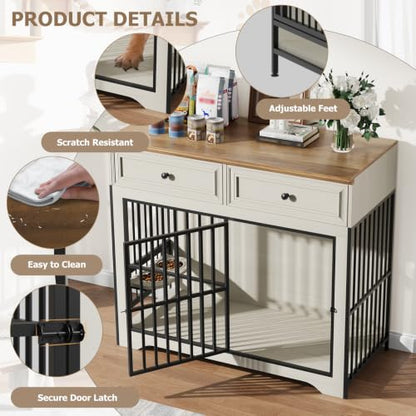 42" Modern Dog Crate Furniture, view 8
