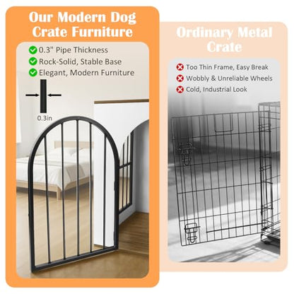 32" Dog Crate Furniture for Small Medium Dogs, view 4