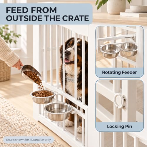 48 Inch Dog Crate Furniture for Medium to Large Dogs, Large Size, view 3