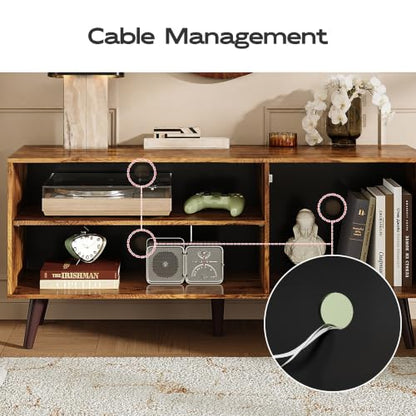TV Stand for 55 Inch TVs, Entertainment Center with Storage Cabinet, view 5
