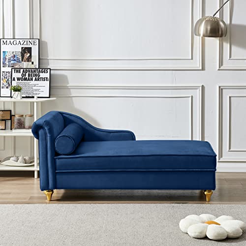GDFStudio Upholstered Chaise Lounge Chair Indoor with Storage, view 6