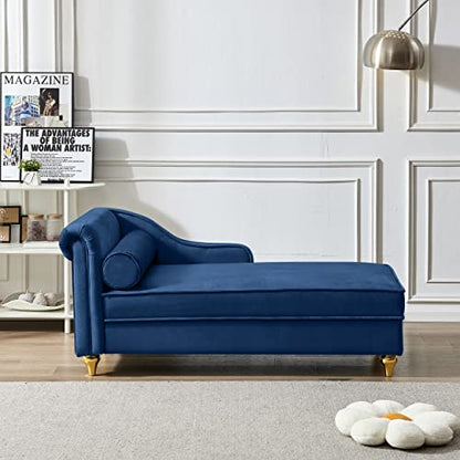 GDFStudio Upholstered Chaise Lounge Chair Indoor with Storage, view 6