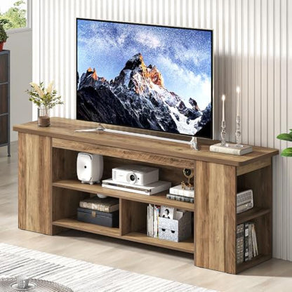 Rustic Oak Wooden TV Stand for Televisions up to 60 Inch, view 2