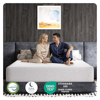 Queen Mattress 14 Inch, Queen Size Mattresses Medium Firm for Back Pressure Relief, Mattress in a Box CertiPUR-US Certified Foam Colchones