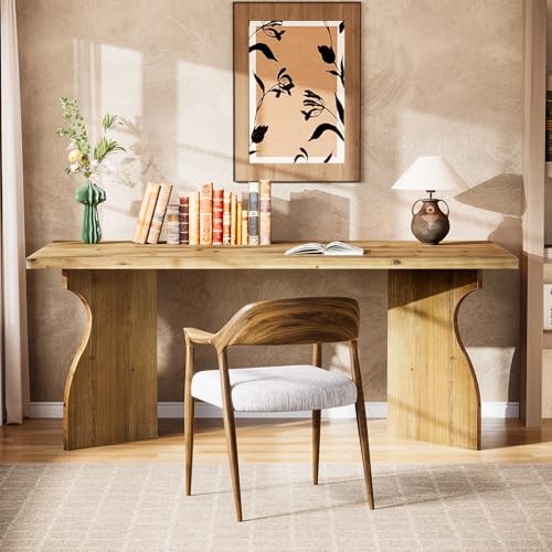 63-Inch Solid Wood Office Desk, view 7