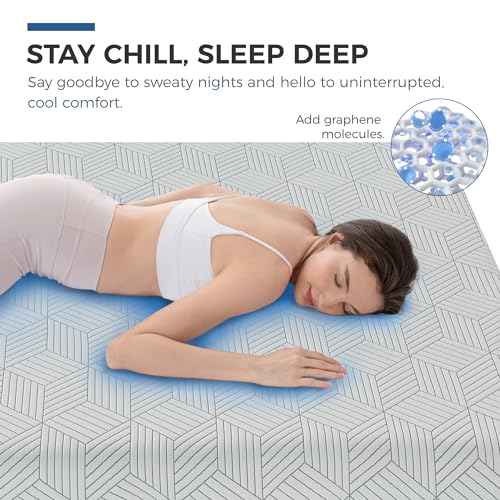 FATHOM Medium King Mattress 12 Inch Memory Foam Mattress King Size Bed in a Box, view 4