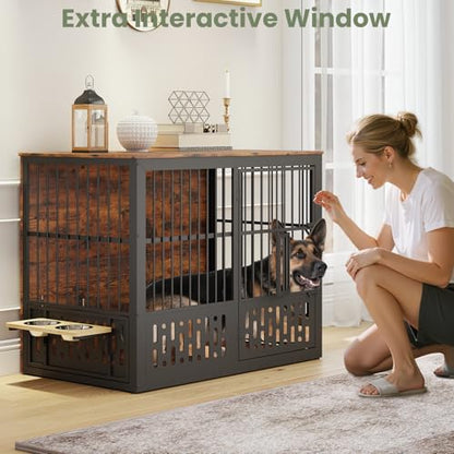 48 Inch XXL Dog Crate Furniture, view 4