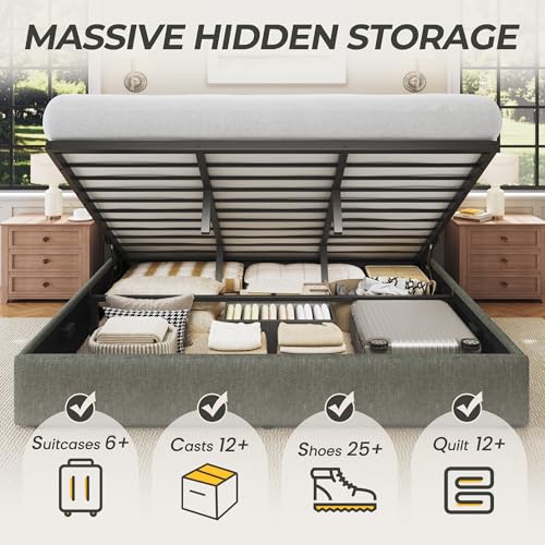 King Size Lift Up Storage Bed Frame, view 4