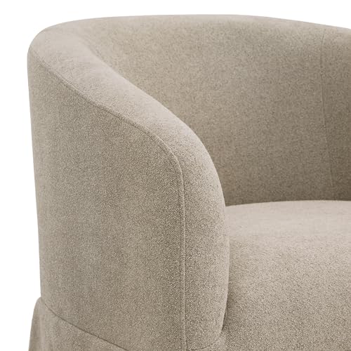 Swivel Accent Chair Modern Barrel Armchair for Bedroom Nursery Reading Waiting Living Room,Set of 1,Sand