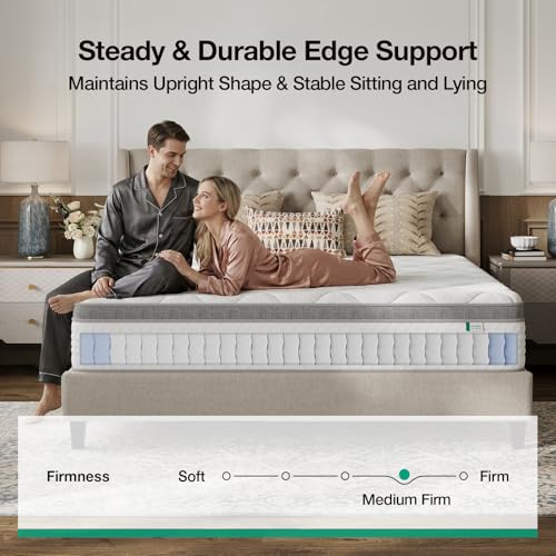 Full Size Mattress, 12 Inch Hybrid Mattress in a Box, Comfort Sleep, view 6