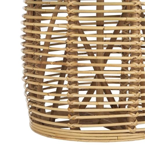 Safavieh Home Maui Coastal Natural Rattan Drum Stool Table