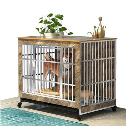 Rustic Heavy Duty Dog Crate Furniture, view 2